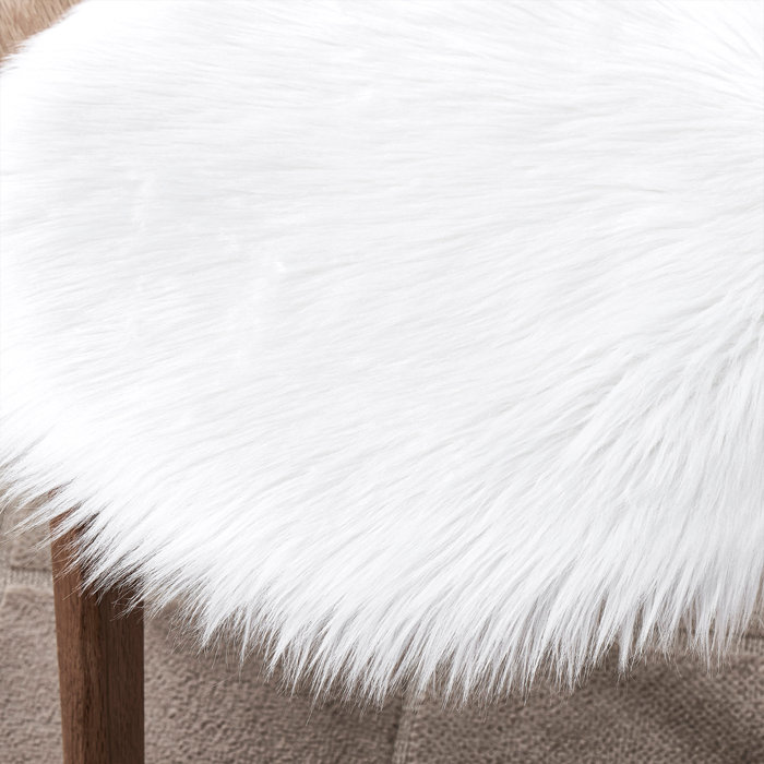 Sweet Home Collection Faux Fur Chair Pad 16" W x 16" D Wayfair